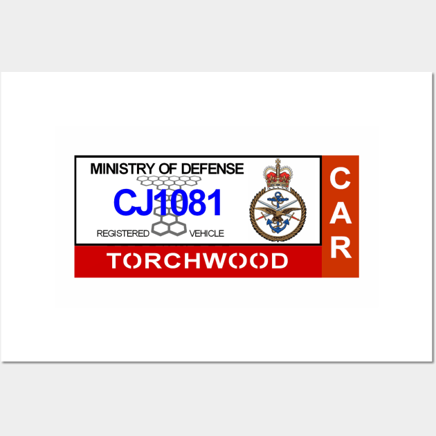 Torchwood Institute Vehicle Permit Wall Art by Starbase79